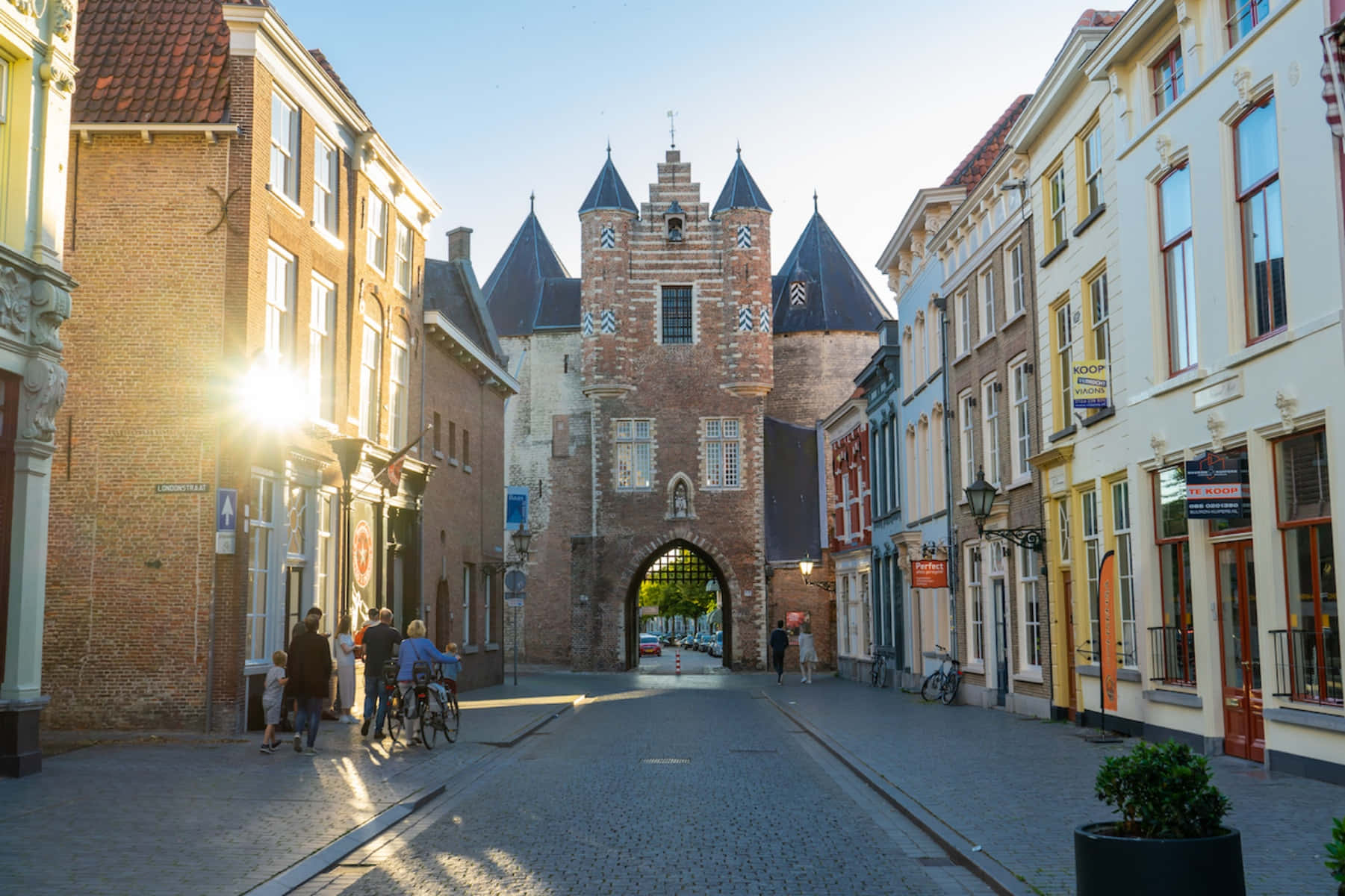 Bergen Op Zoom Historic Gate Sunset Wallpaper