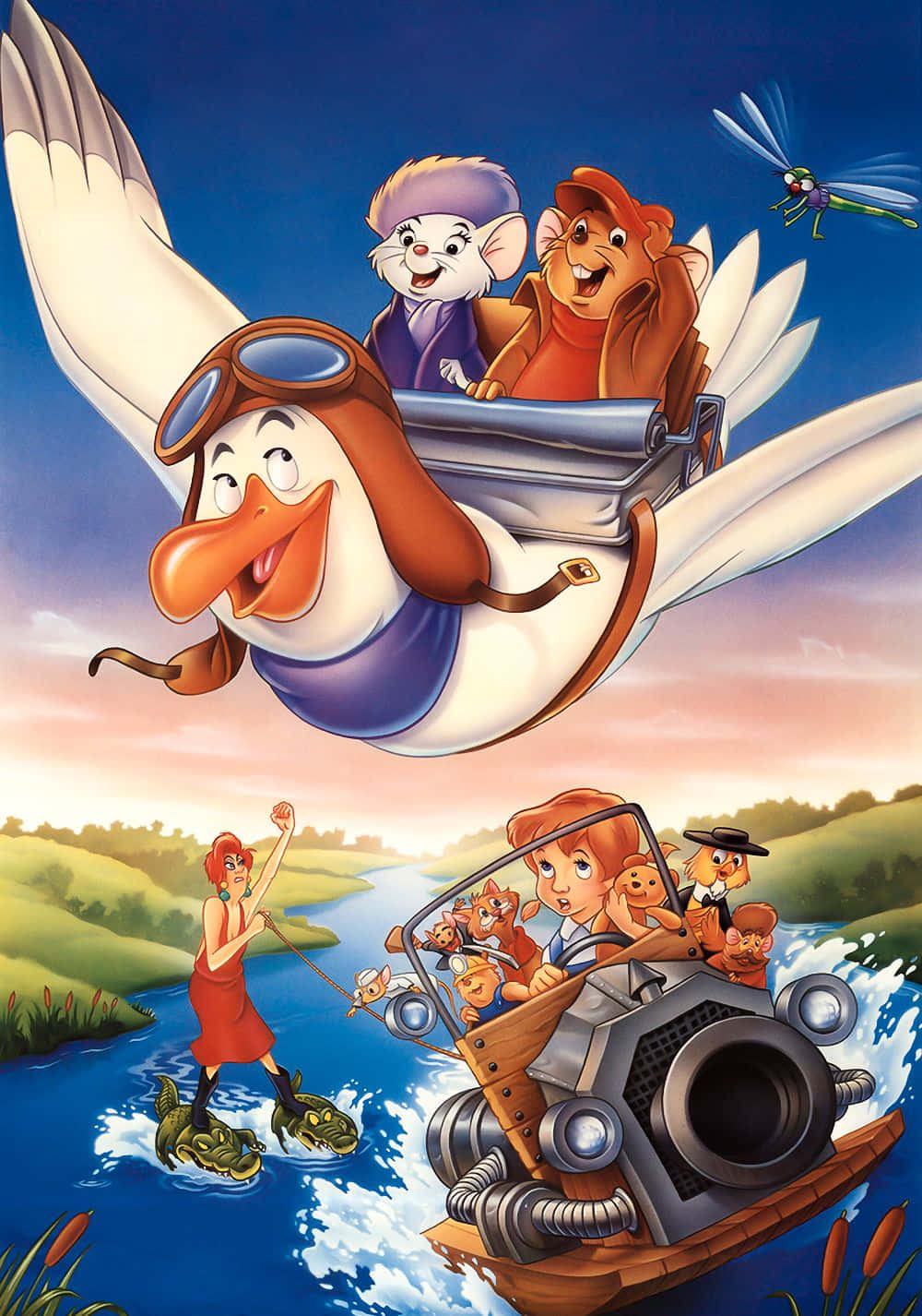 Bernard And The Gang In The Rescuers Down Under Adventure Wallpaper