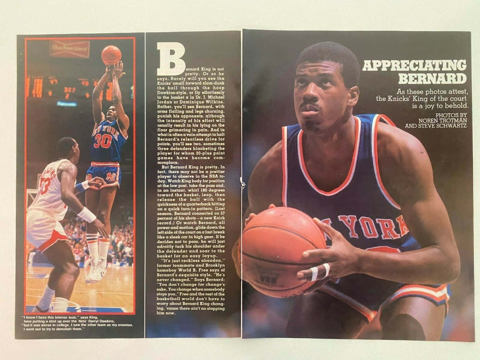 Bernard King In Magazine Tabloid Wallpaper