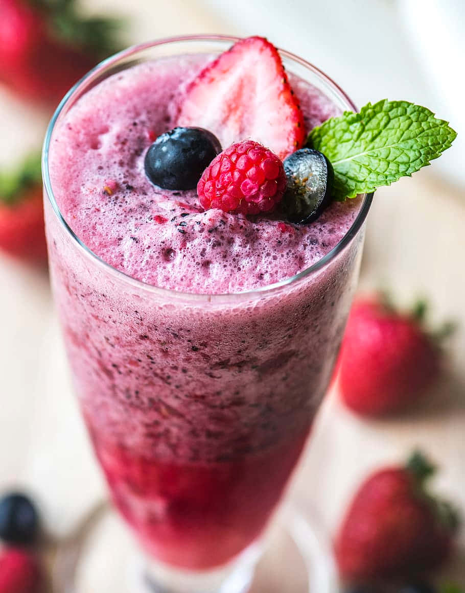 Berry Fruit Slushy Wallpaper