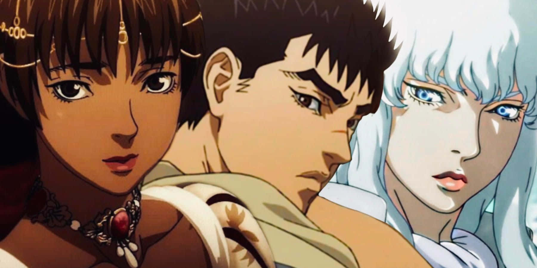 Berserk Anime Trio Casca Guts Griffith Wallpaper