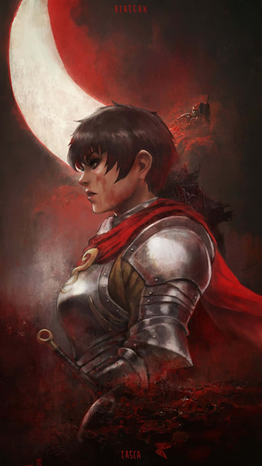 Berserk Casca Under Blood Moon Wallpaper