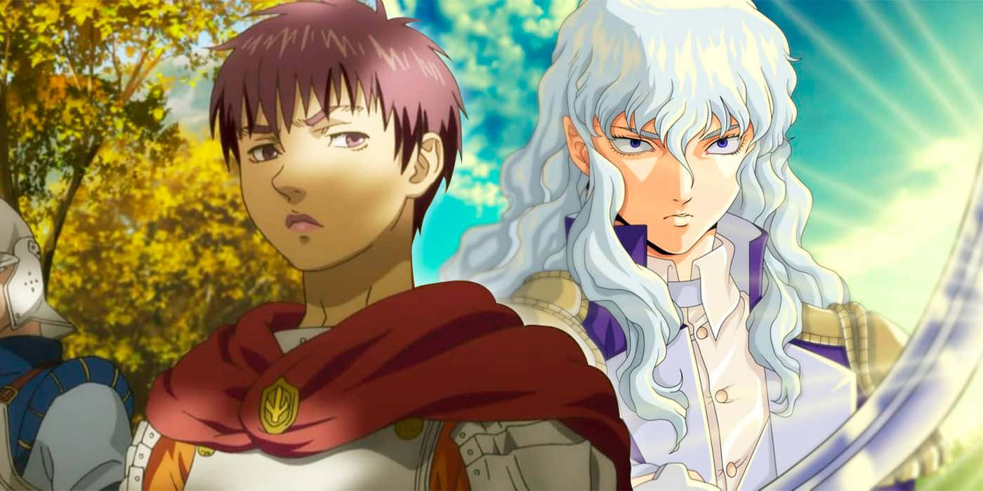 Berserk Cascaand Griffith Anime Scene Wallpaper