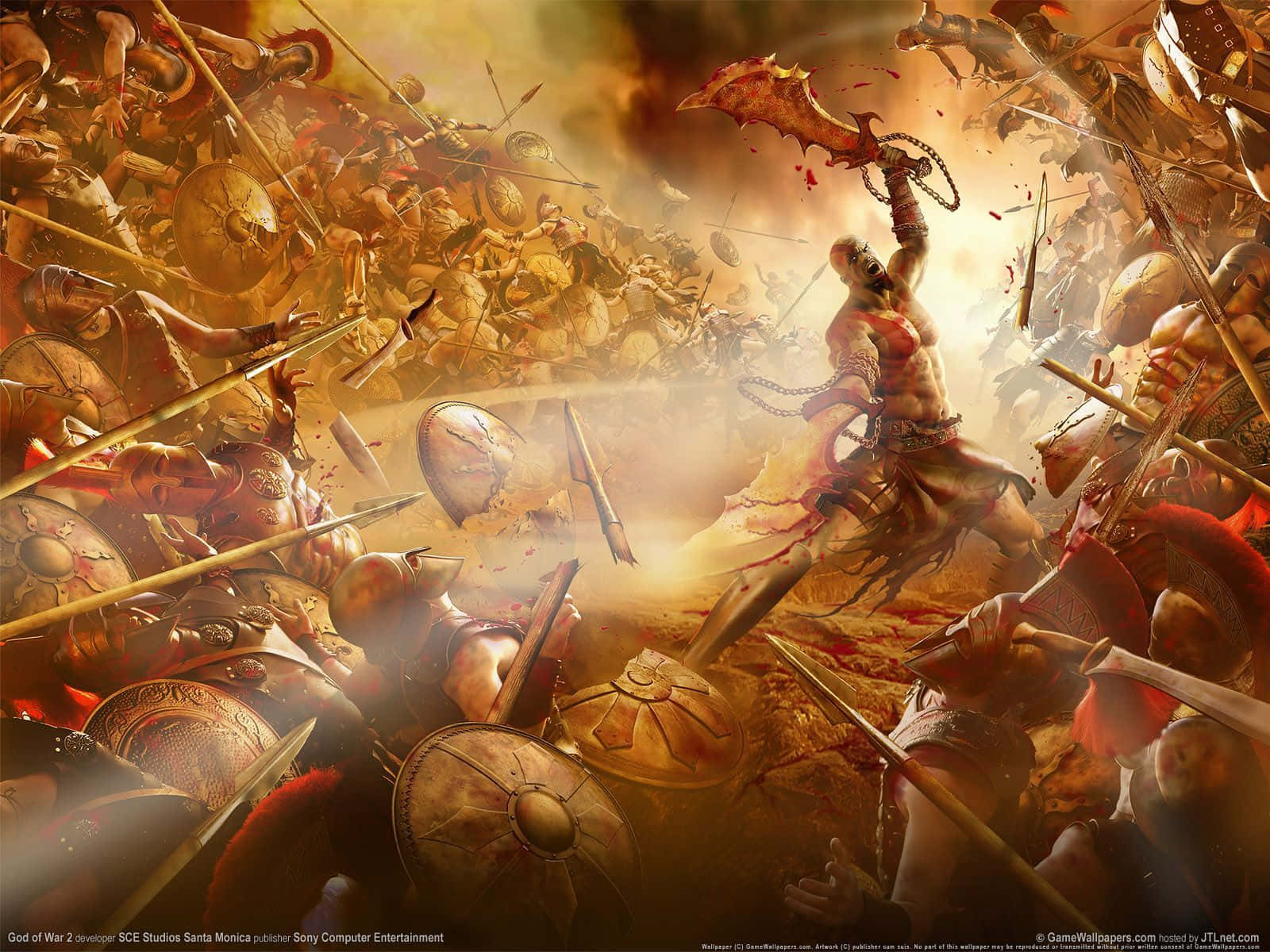 Best Greek Mythology God Of War Battle Wallpaper