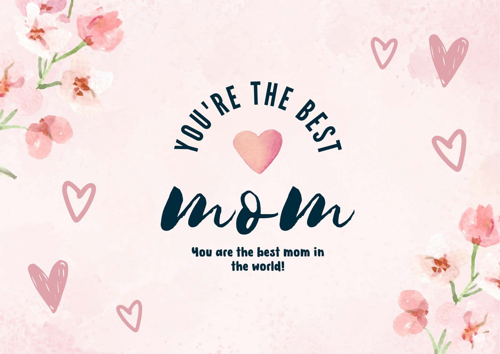 Best Mom Mothers Day Card Wallpaper