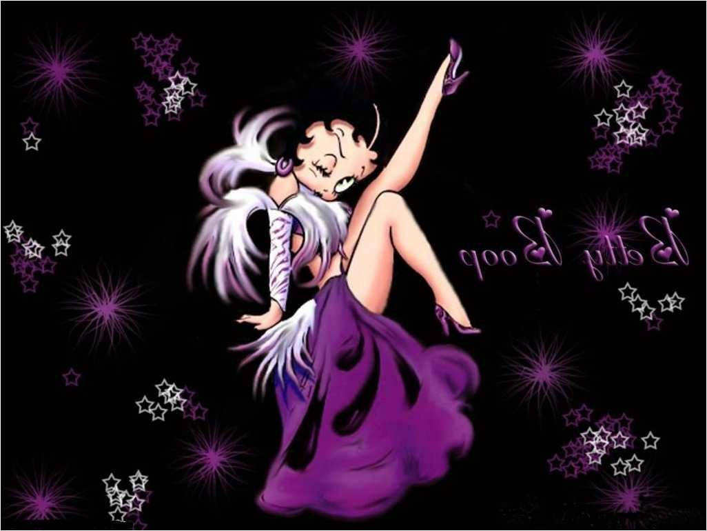 Betty Boop Purple Diva Wallpaper