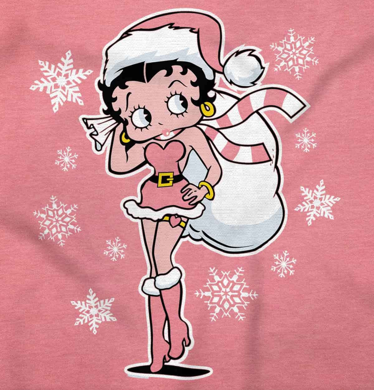 Betty Boop Santa Claus T-shirt Wallpaper