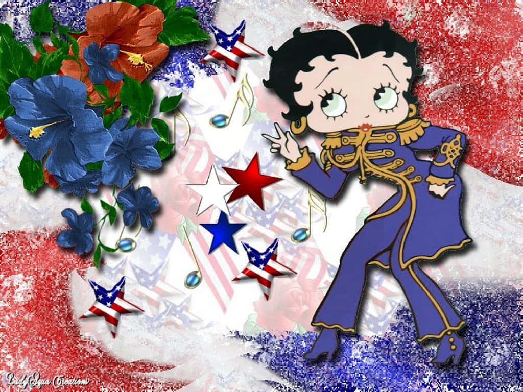 Betty Boop Wishing You A Merry Christmas! Wallpaper