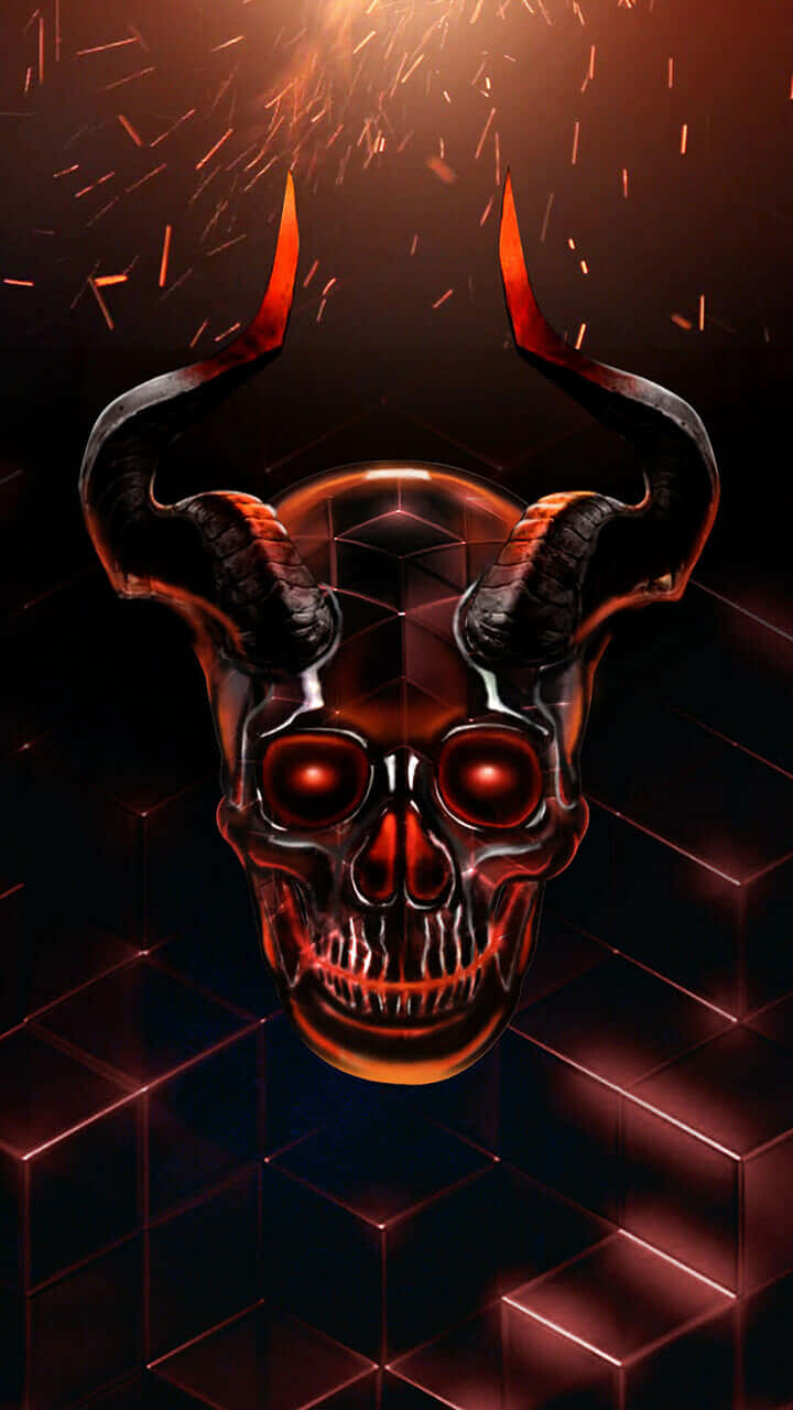 Beware Of The Evil Skull Wallpaper