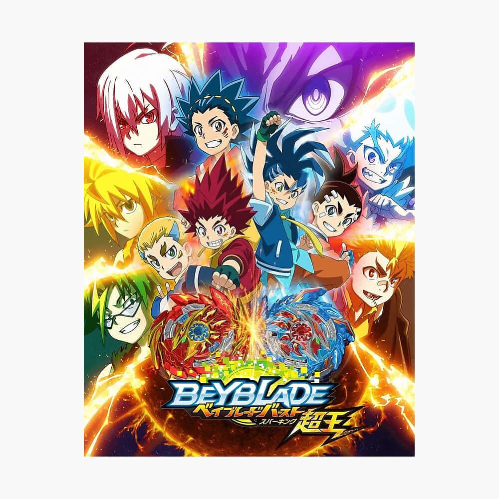 Beyblade Burst Characters Showcase Wallpaper