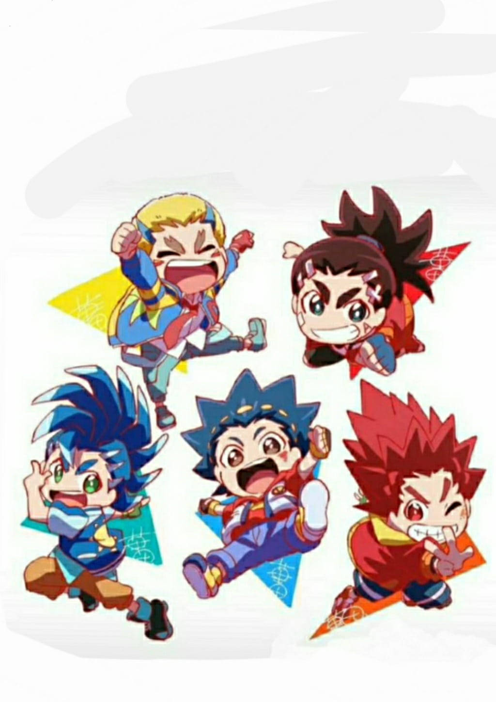 Beyblade Burst Chibi Cast Wallpaper