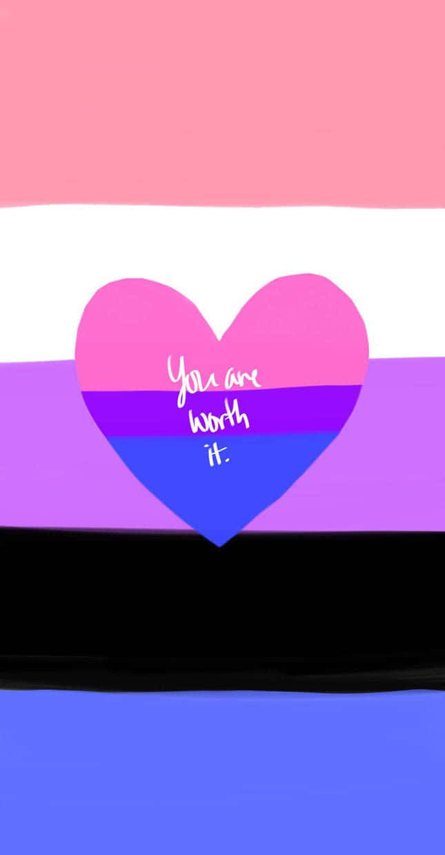 Bi Flag Heart Wallpaper