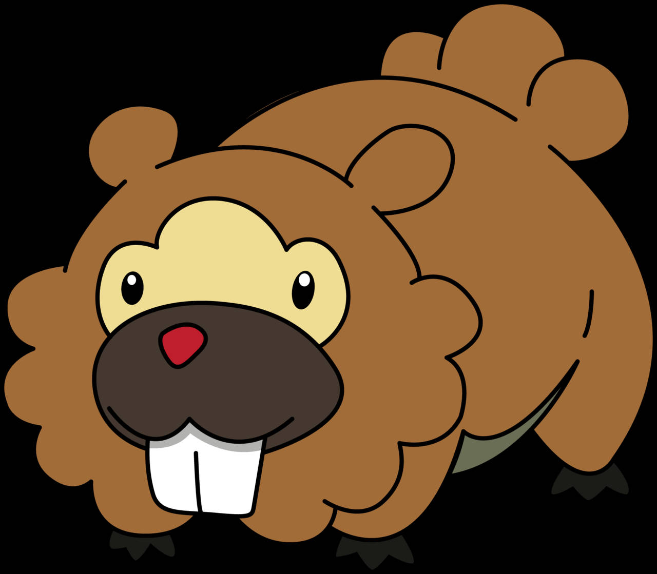 Bidoof On All Fours Wallpaper