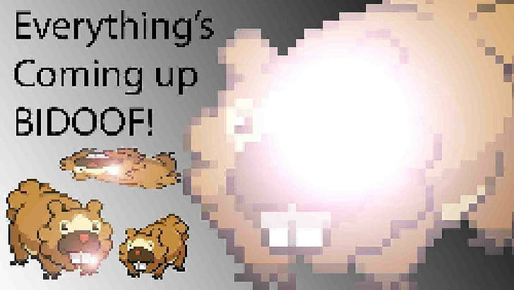 Bidoof Pixel Wallpaper