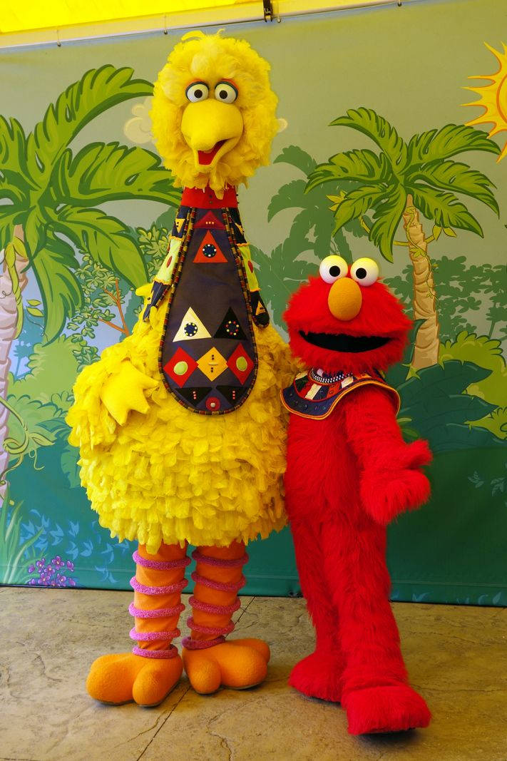 Big Bird And Elmo Wallpaper