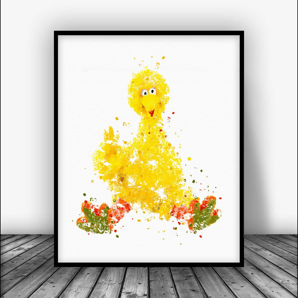 Big Bird Art Painting Wallpaper