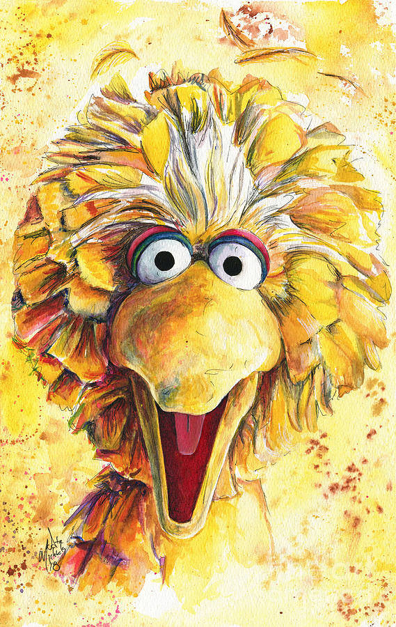 Big Bird Painting Wallpaper