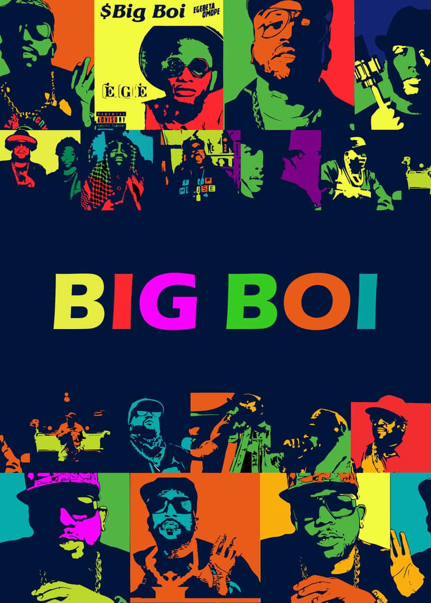 Big Boi Pop Art Collage Wallpaper