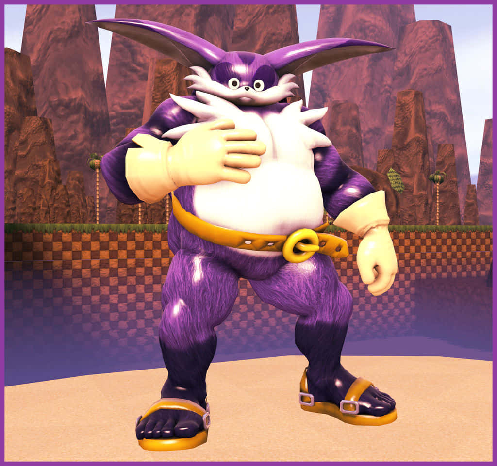 Big The Cat Enjoying A Leisurely Stroll Wallpaper