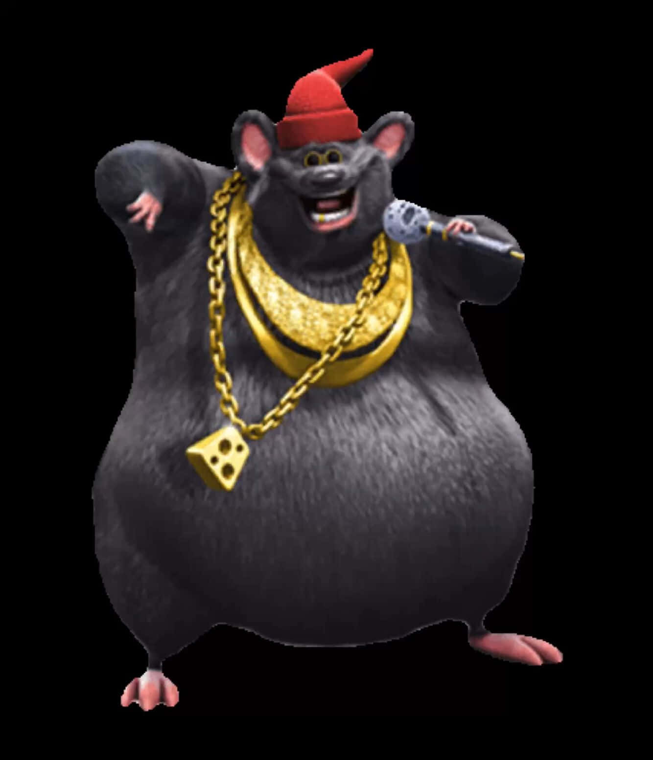 Biggie Cheese Rapping Animated Character Wallpaper