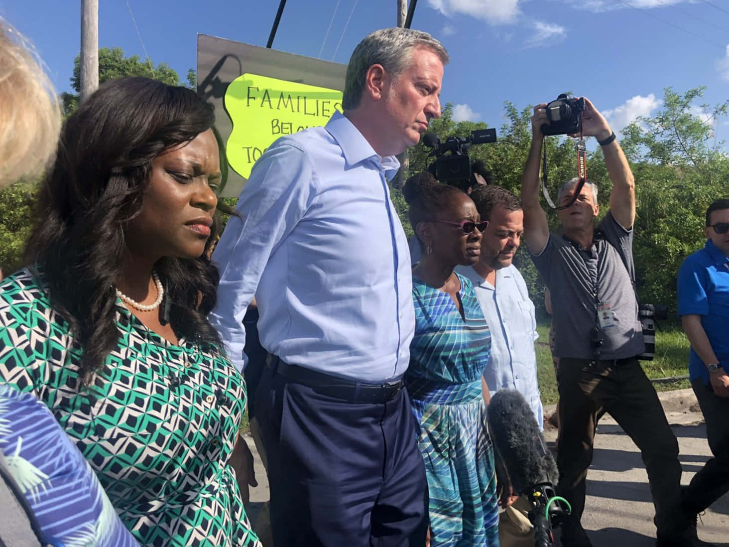 Bill De Blasio In A Rally Wallpaper