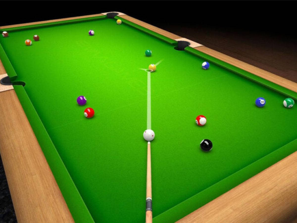 Billiards Pool Table Drawing Wallpaper