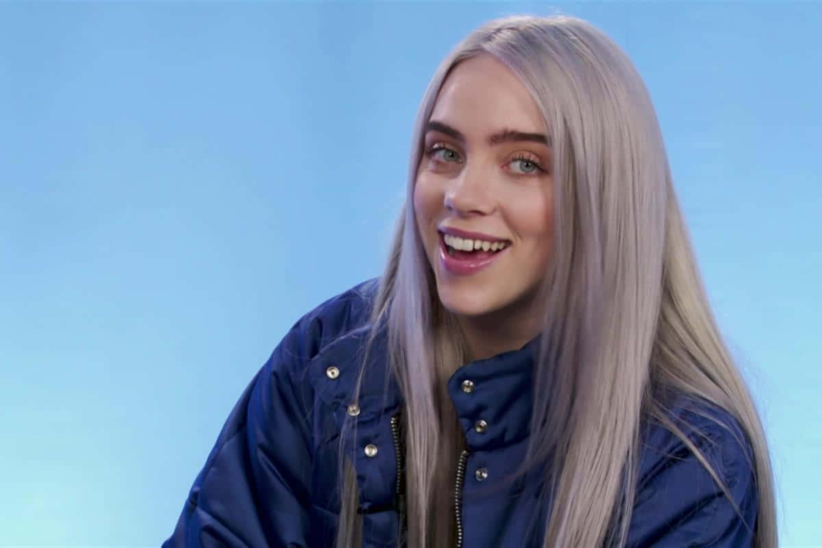 Billie Eilish's Bright Smile Wallpaper