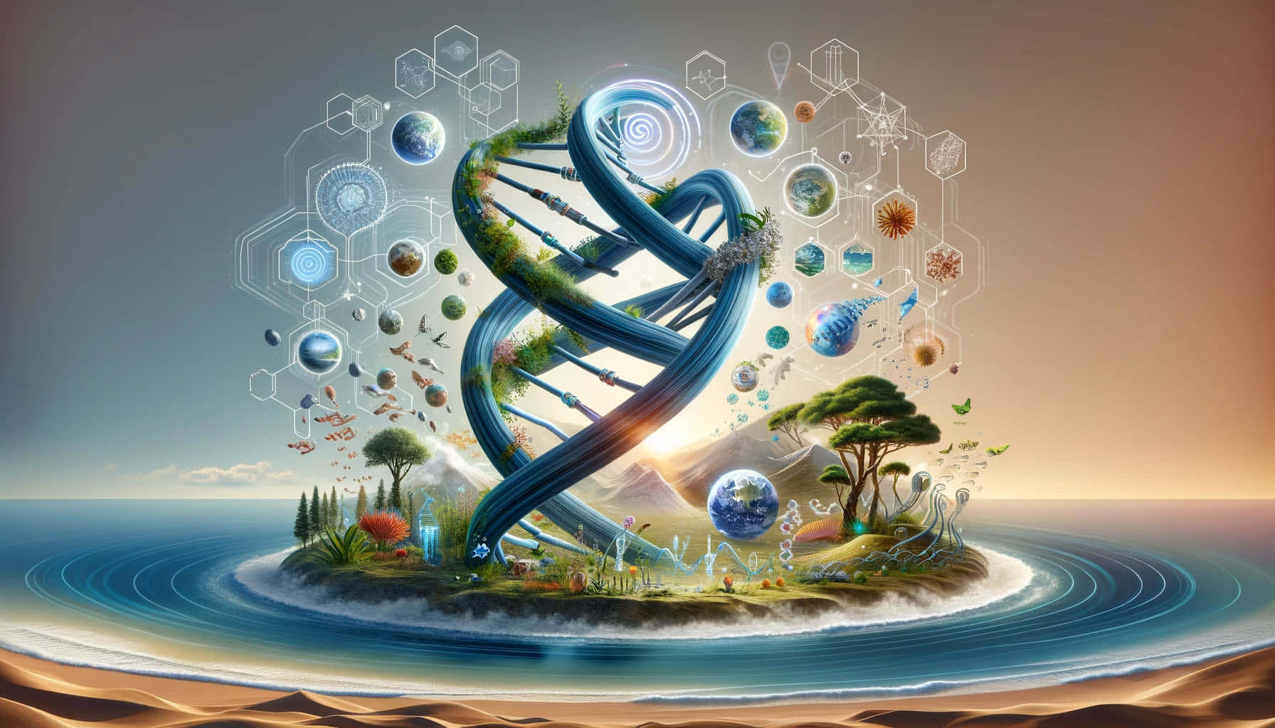 Biodiversity_and_ Genetics_ Concept_ Art Wallpaper