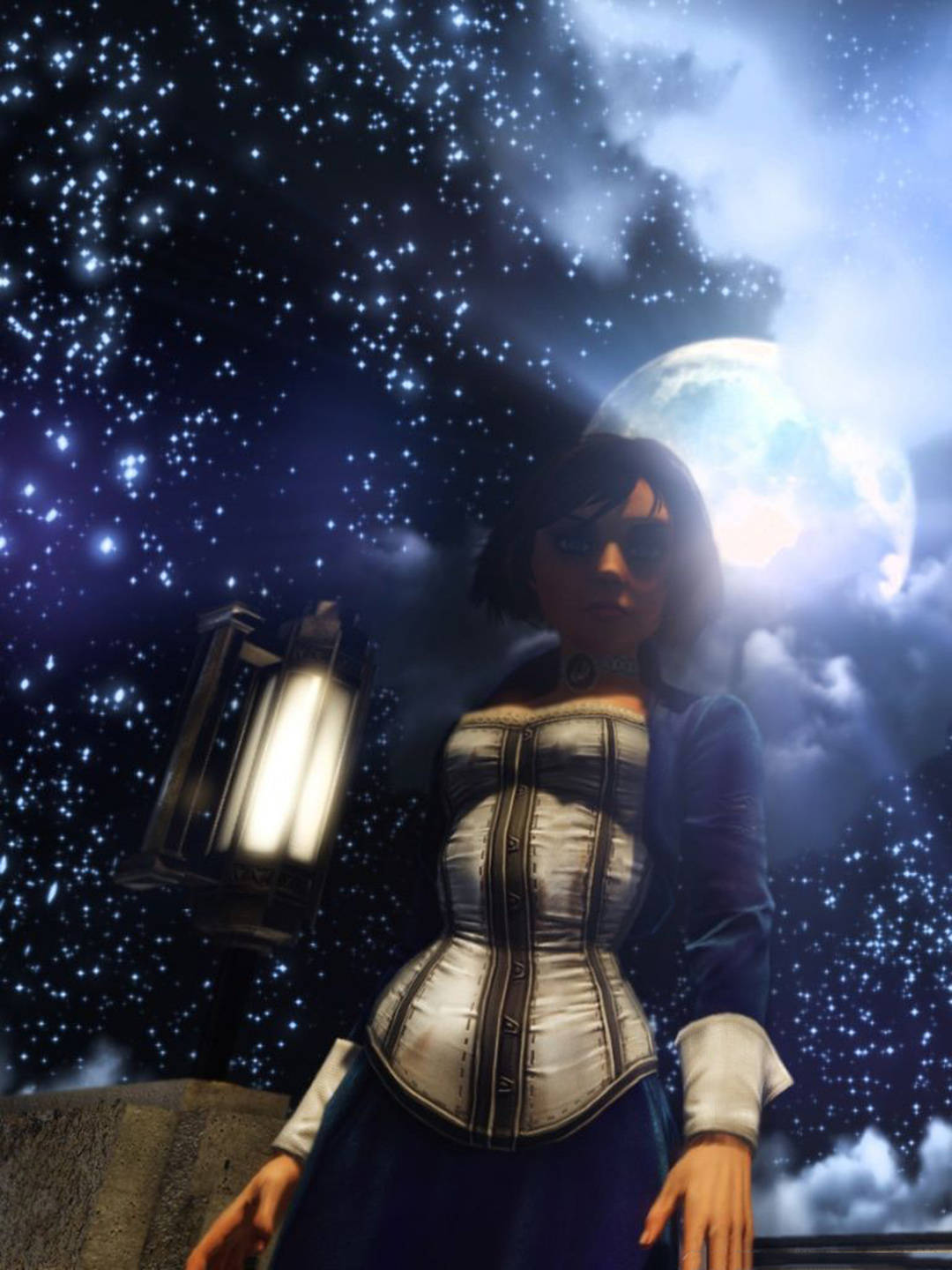 Bioshock Infinite Iphone Elizabeth Moonlight Wallpaper