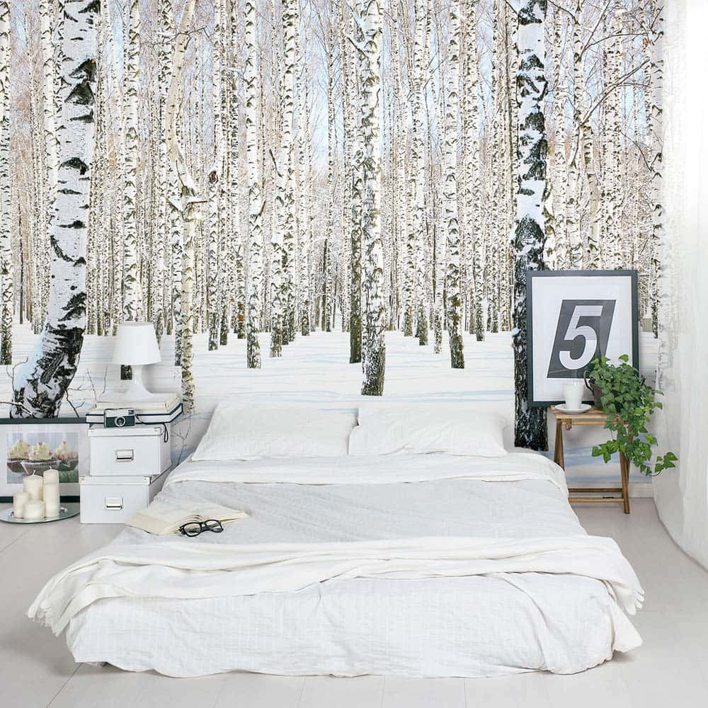 Birch Forest Mural Bedroom Wallpaper