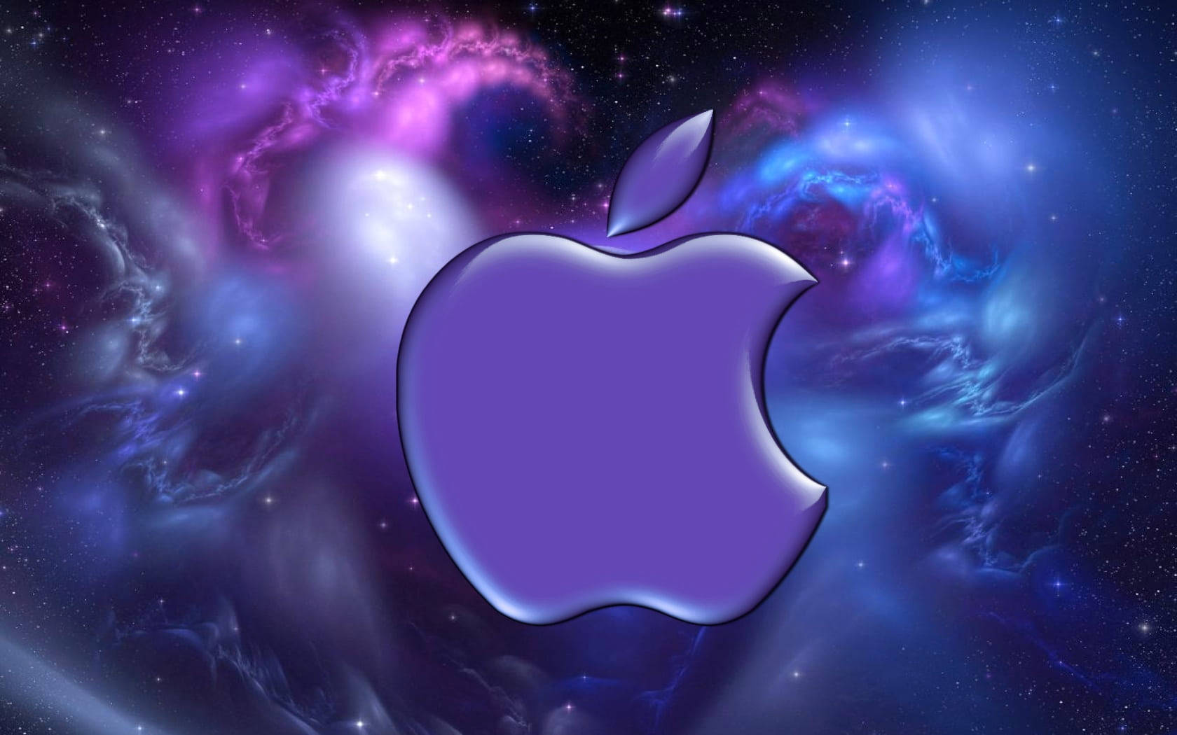 Black And Purple Aesthetic Galaxy Apple Wallpaper