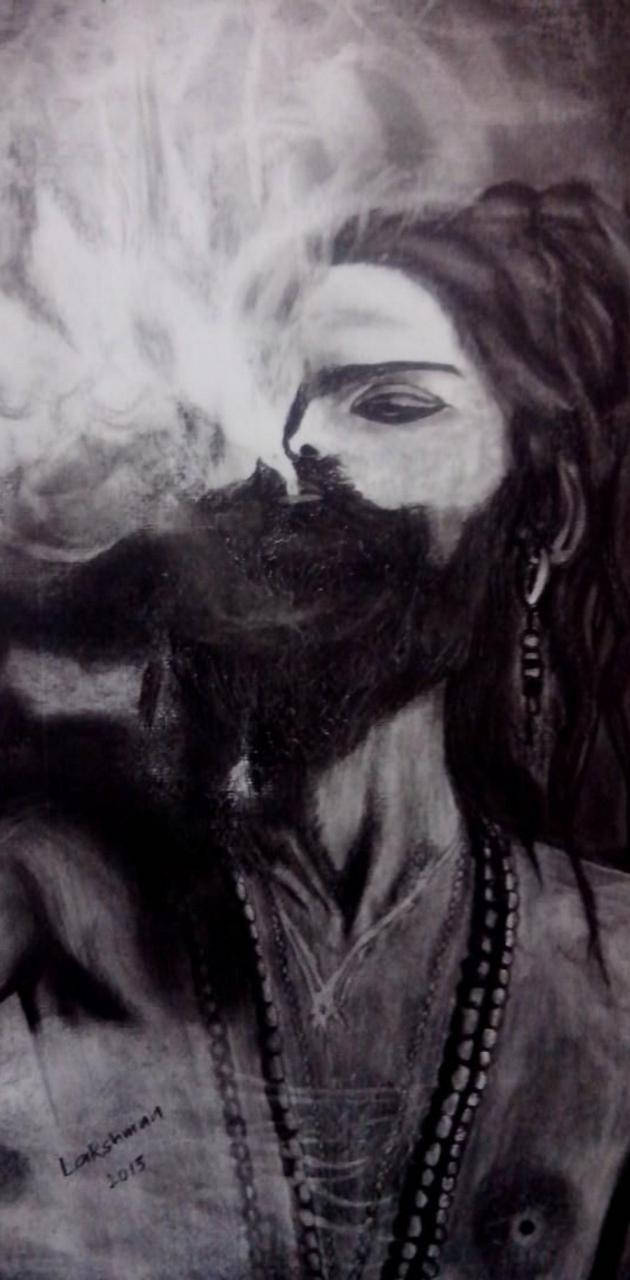 Black And White Aghori Photo Wallpaper