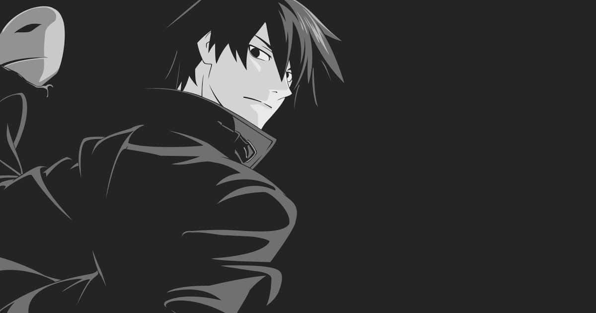 Black And White Anime Pfp Of Darker Than Black Wallpaper