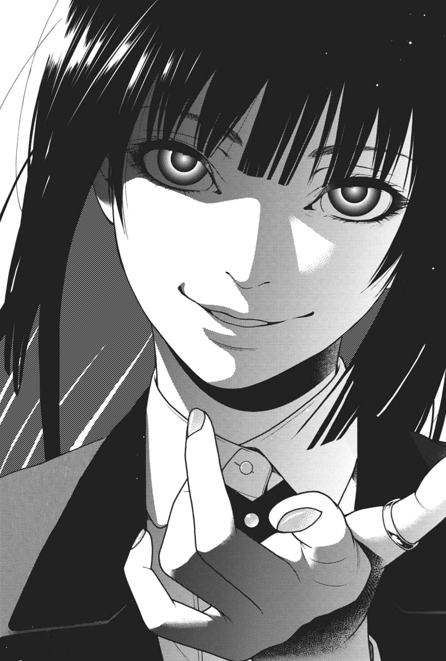 Black And White Anime Pfp Of Jabami Yumeko Wallpaper