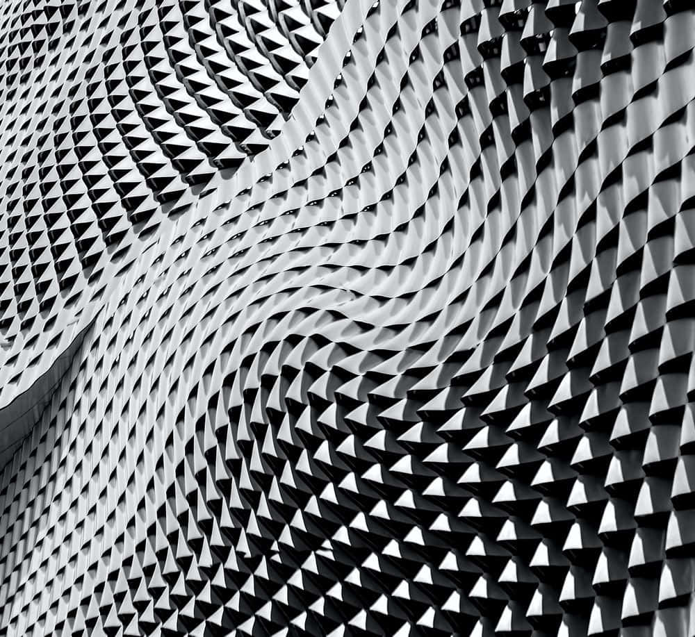 Black And White Geometric Pattern Wallpaper