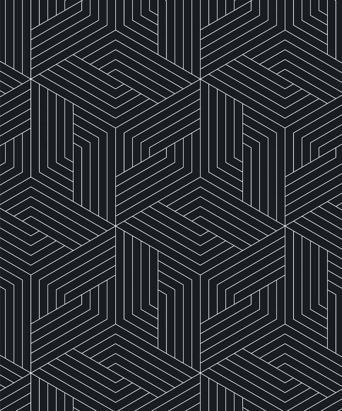 Black And White Geometric Pattern Wallpaper Wallpaper