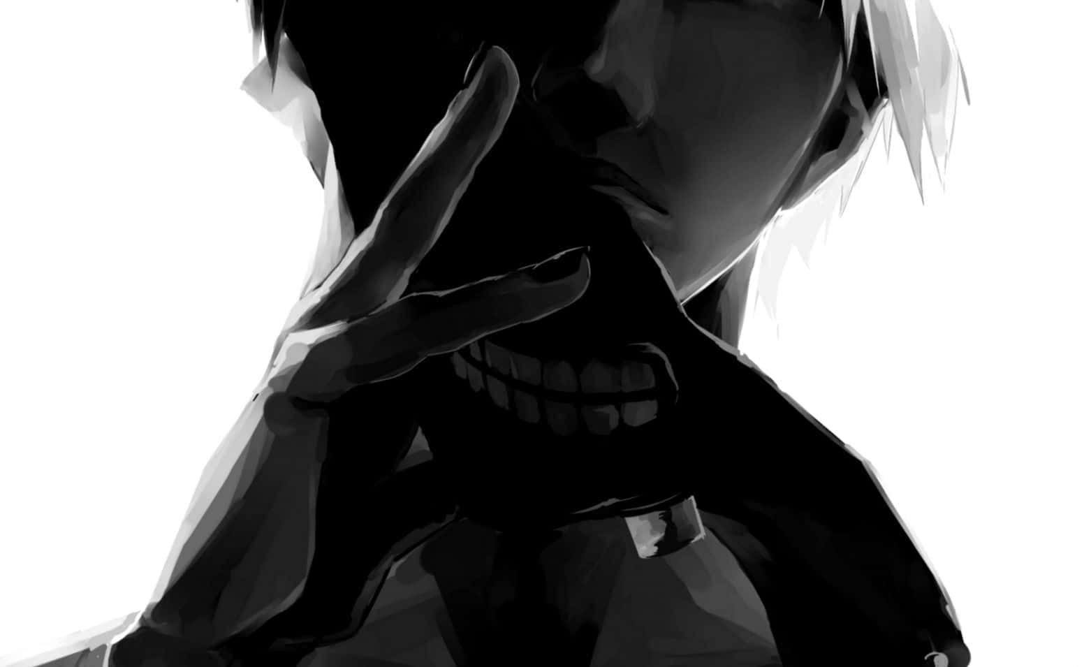 Black And White Ken Kaneki Tokyo Ghoul Anime Wallpaper