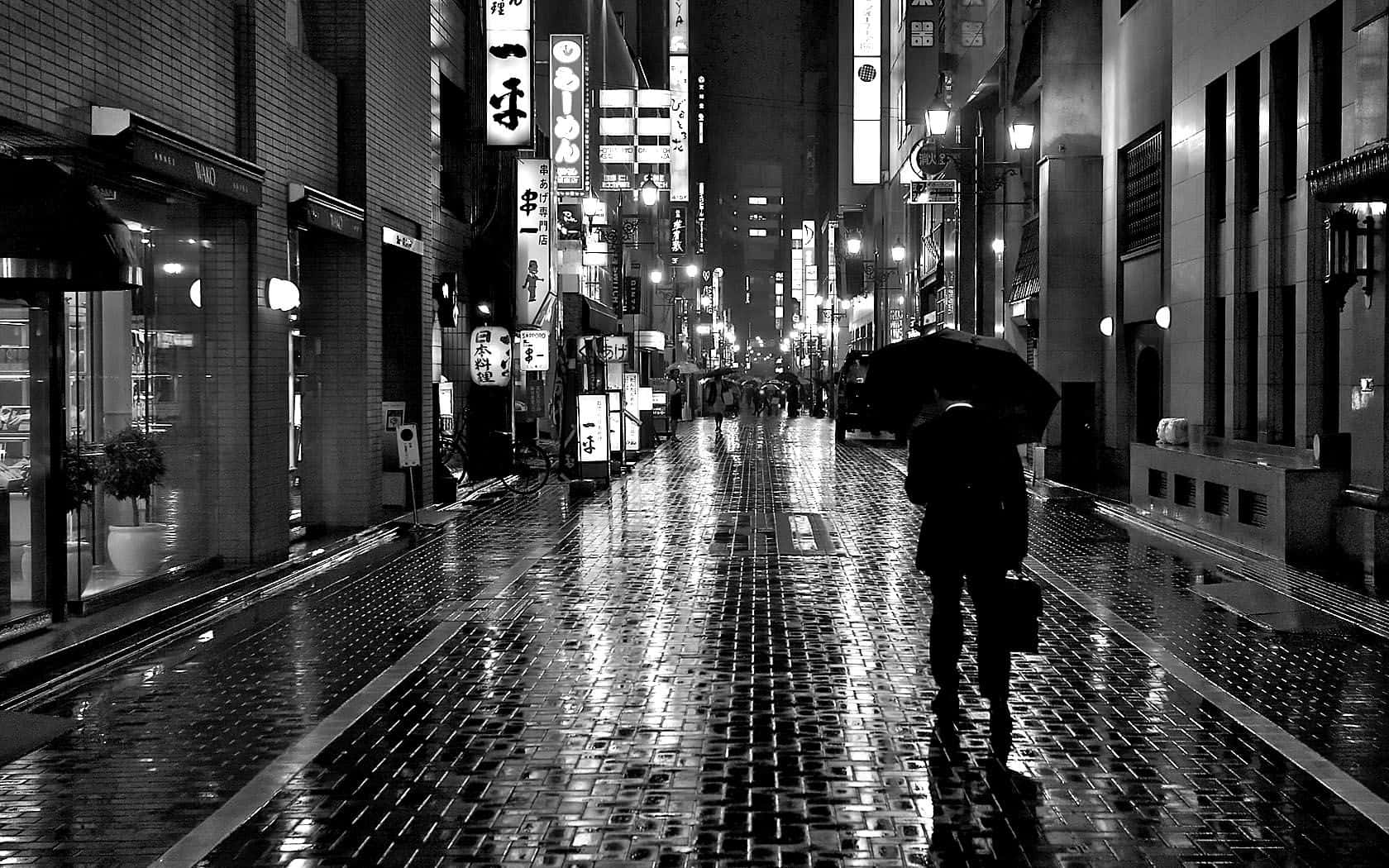 Black And White Street 1680 X 1050 Wallpaper Wallpaper