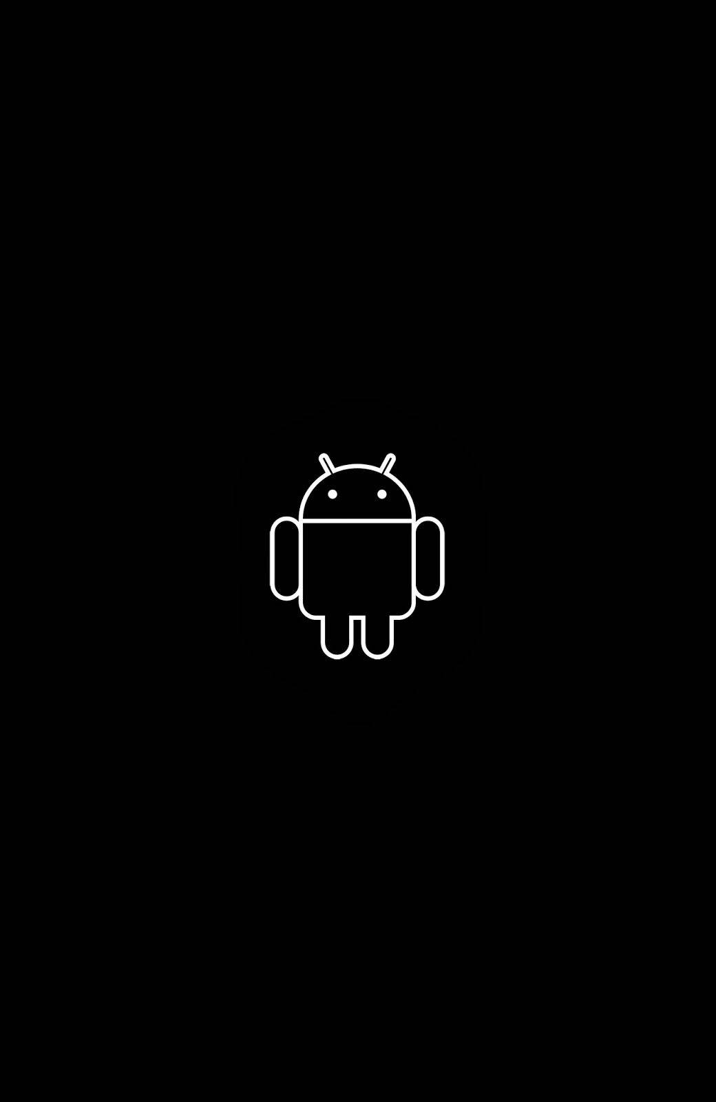 Black Android Logo Wallpaper