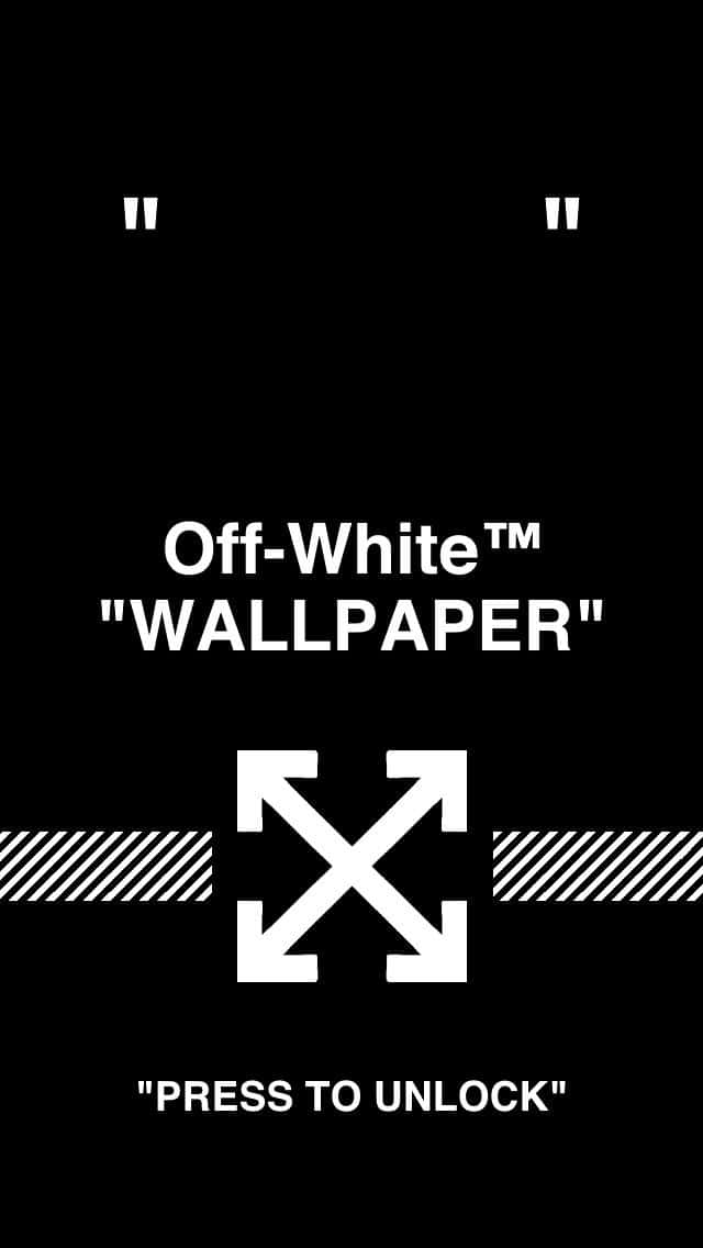 Black Background Off White Iphone Wallpaper