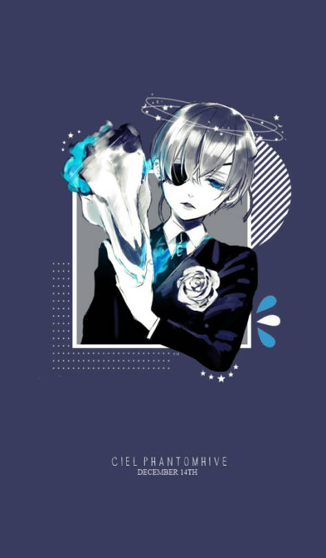 Black Butler Purple Art Ciel Wallpaper