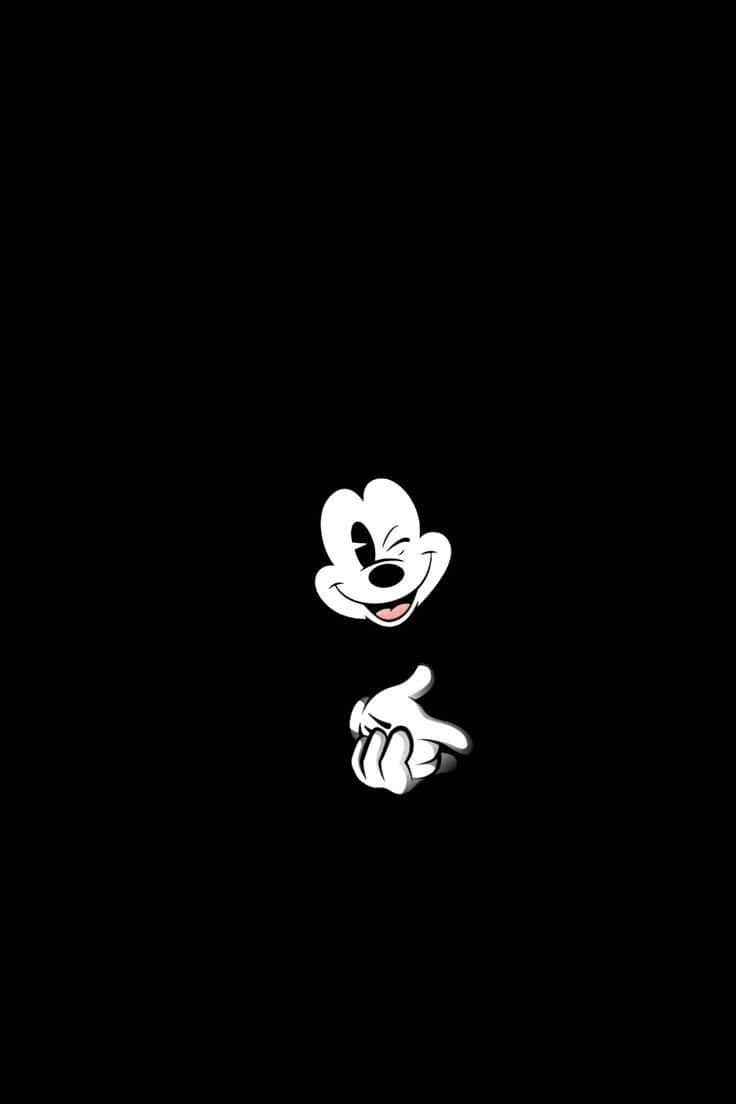 Black Cartoon Characters Mickey Mouse Black And White Wallpaper