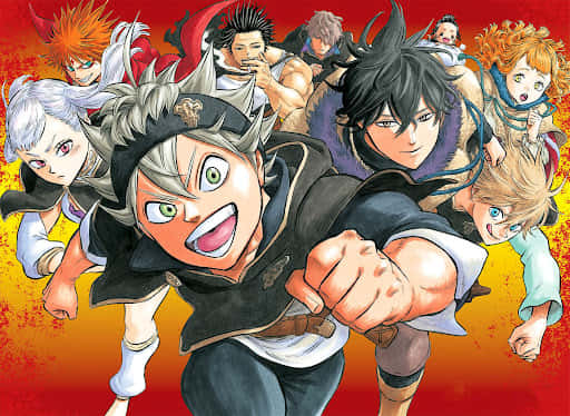 Black Clover Characters Action Pose Wallpaper