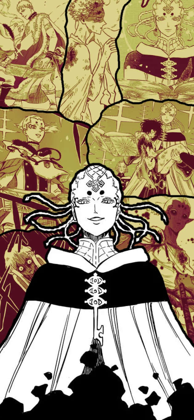 Black Clover Manga Panel Mysterious Figure Wallpaper