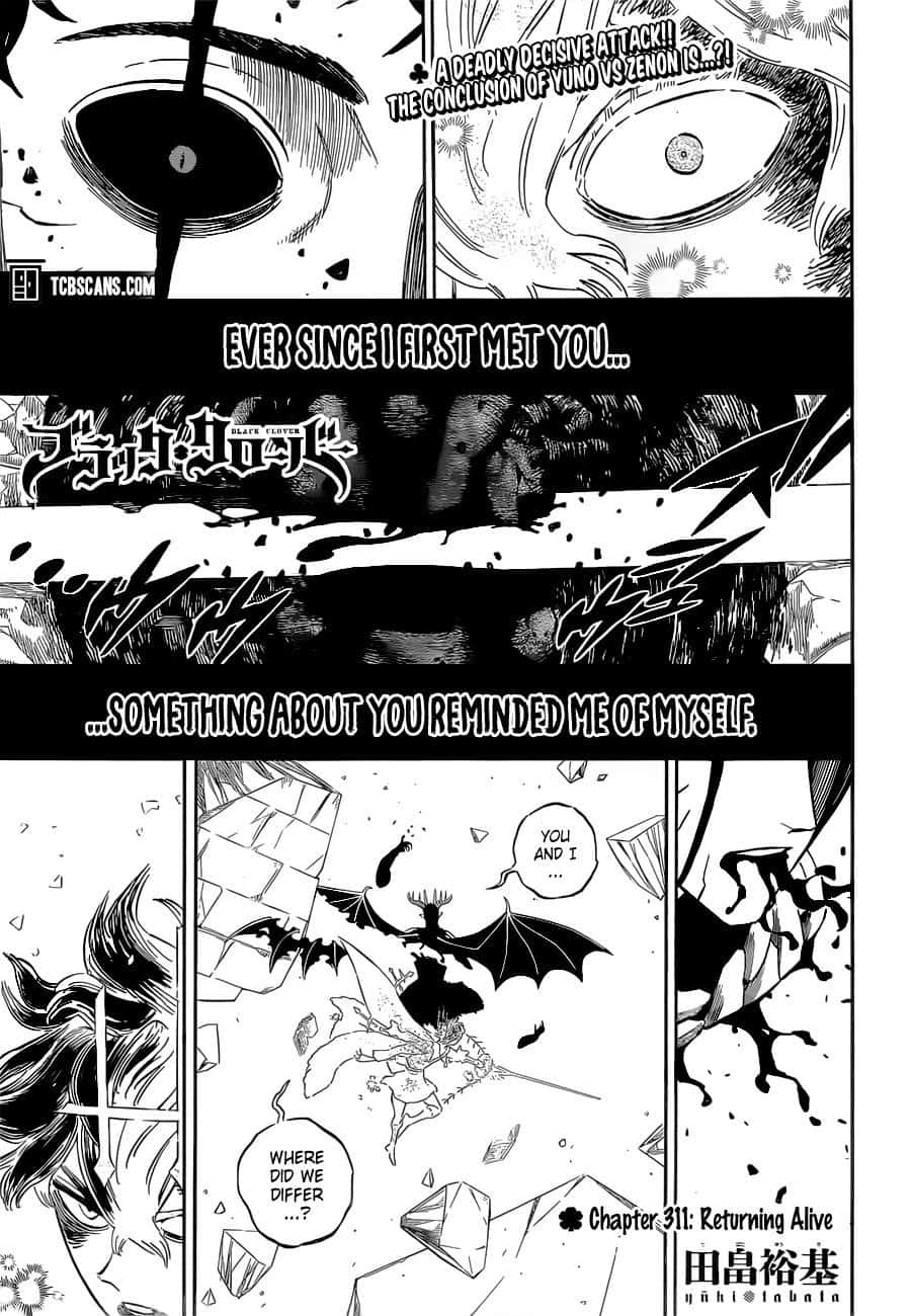 Black Clover Manga Panel Yunovs Zenon Conclusion Wallpaper