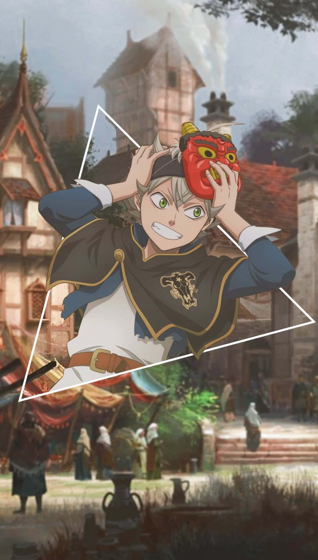 Black Clover Red Mask Iphone Wallpaper