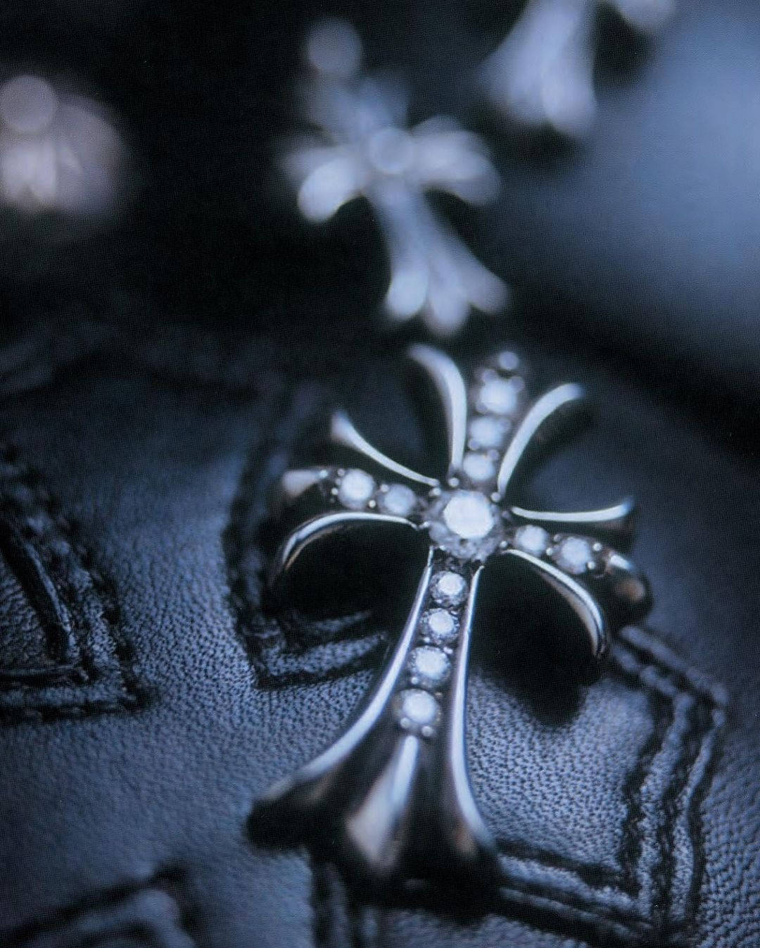 Black Cross Chrome Hearts Wallpaper