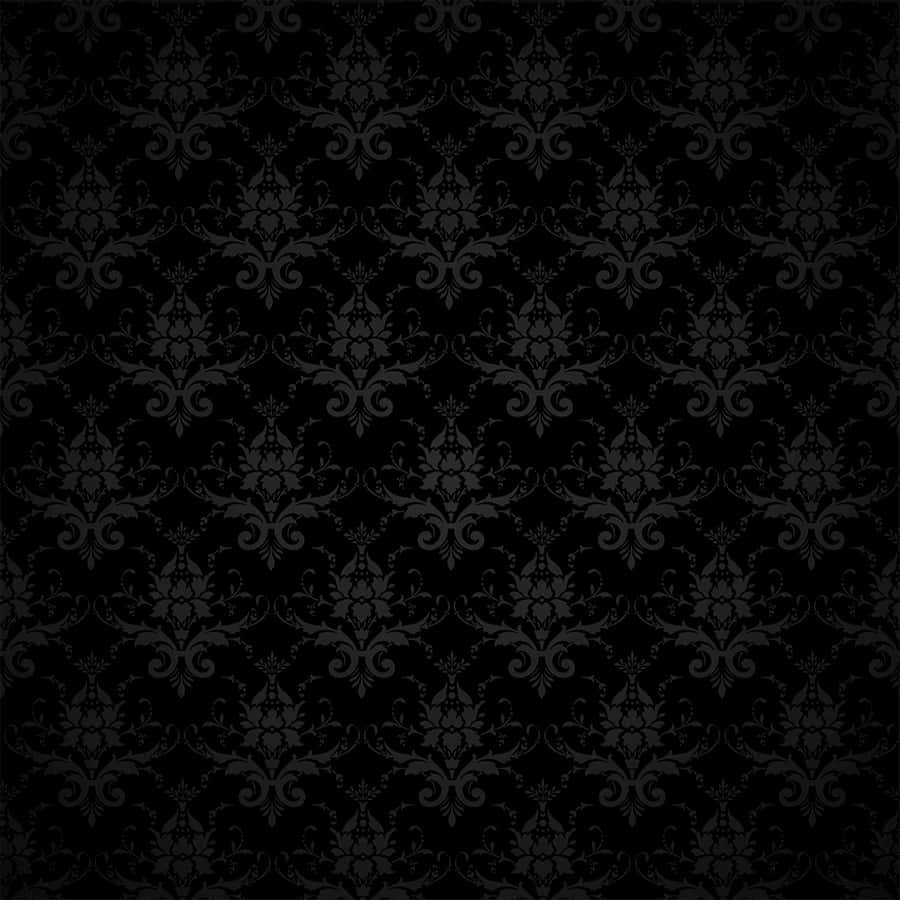 Black Damask Wallpaper Vector Wallpaper