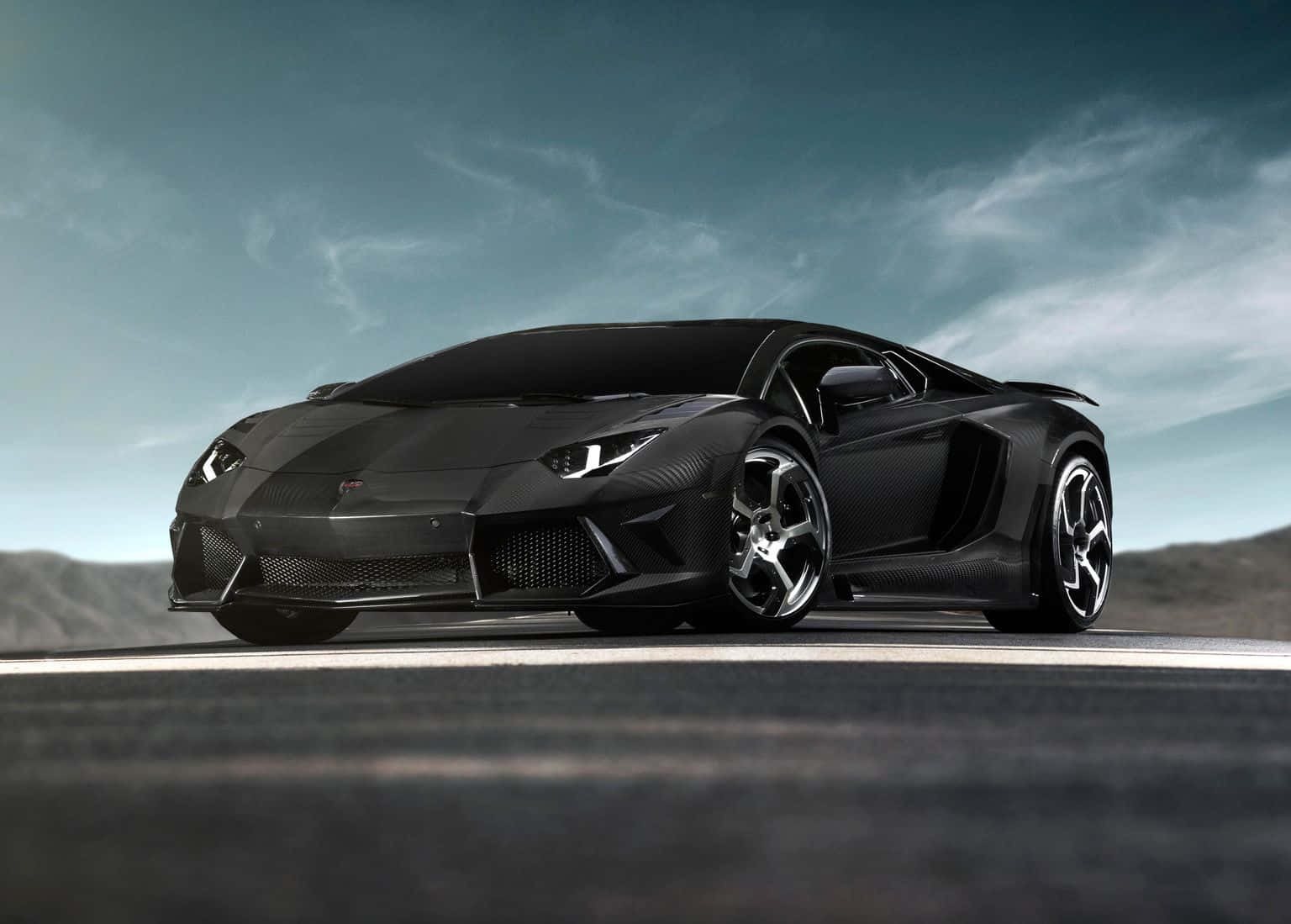 Black Diamond Car Lamborghini Aventador Wallpaper