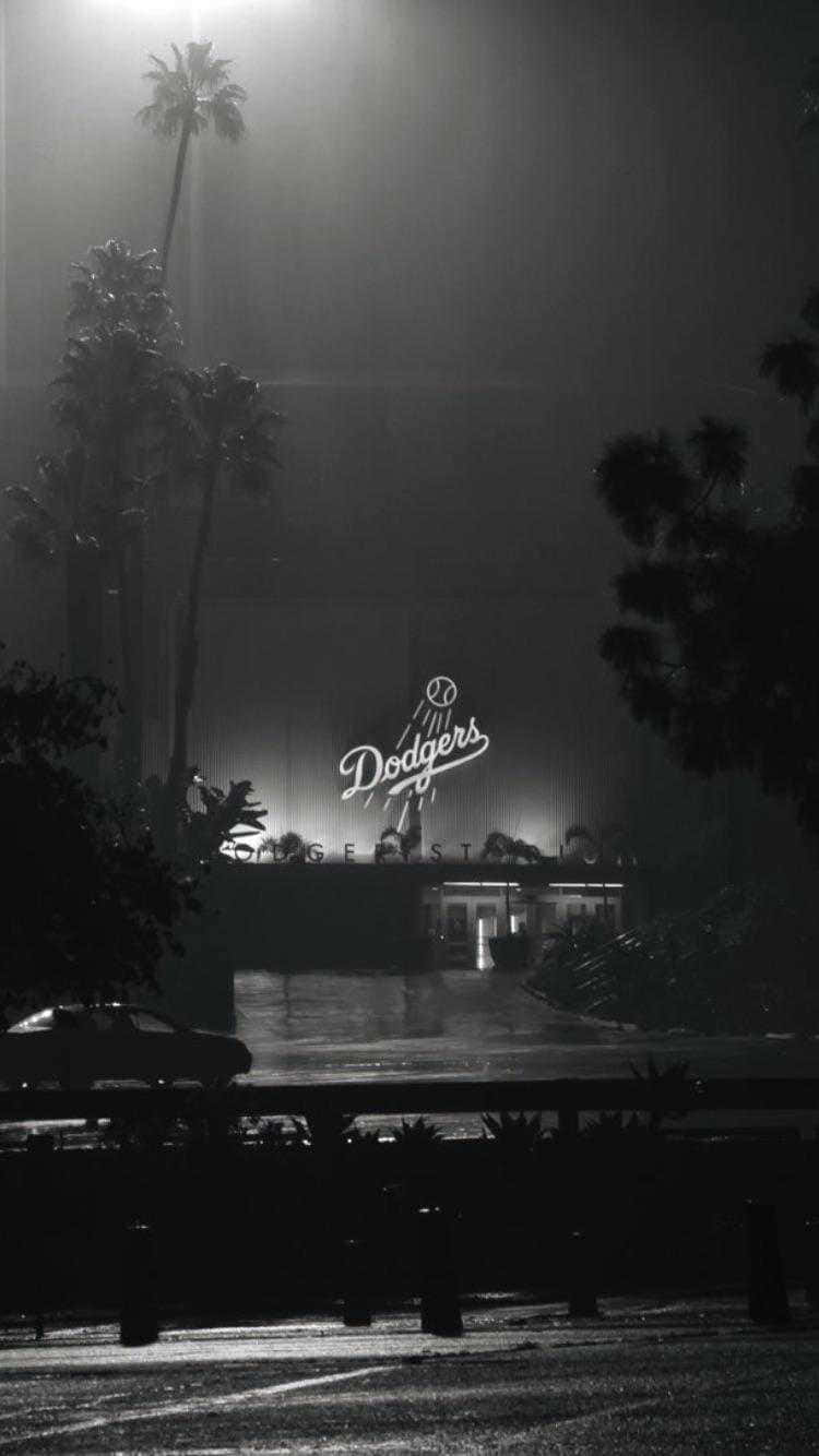 Black Dodgers Stadium Iphone Wallpaper